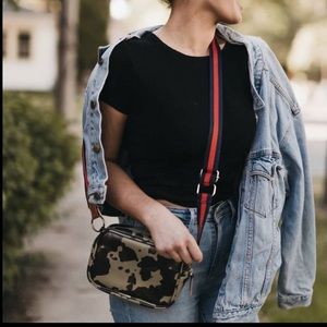 Camo 3 Sisters Crossbody Bag Wide Adjustable Strap